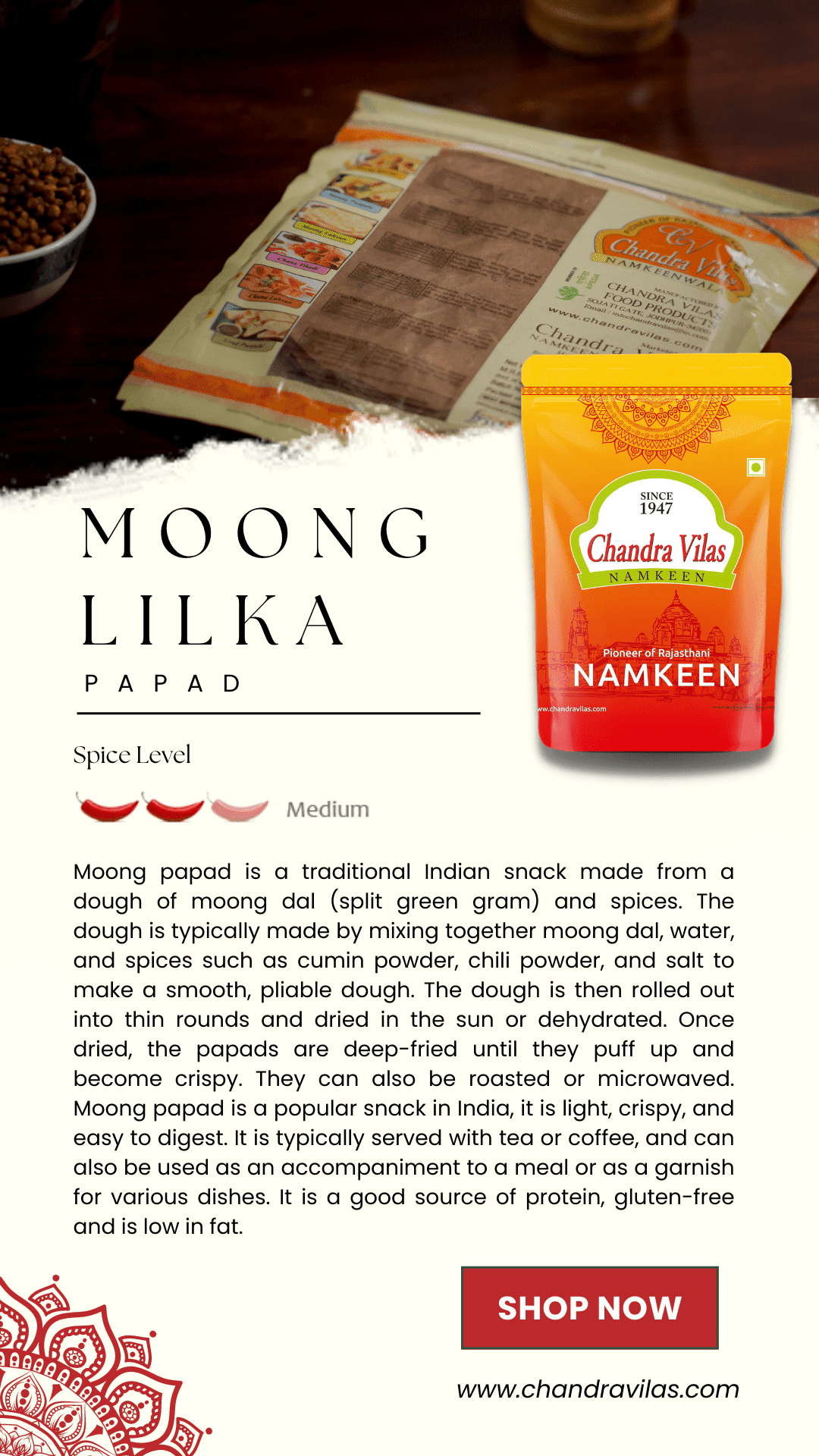 MUNG LILKA PAPAD