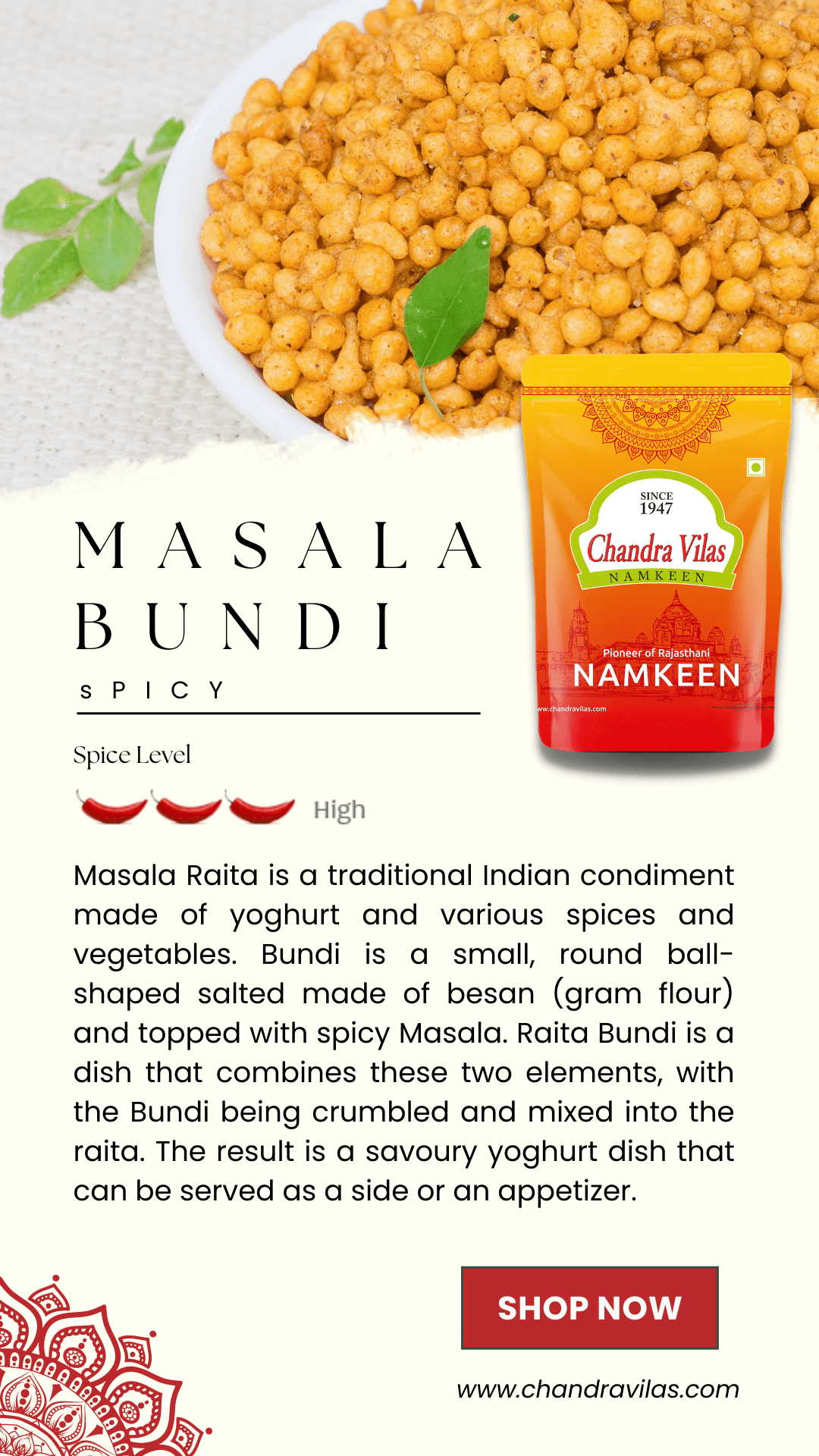 Masala RAITA BUNDI